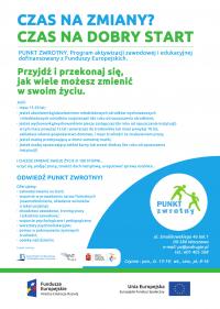 PUNKT ZWROTNY- Program aktywizacji zawodowej i edukacyjnej 